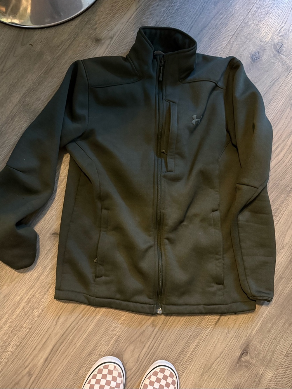 Under Armour Men's Olive Green Full-Zip Performance Jacket